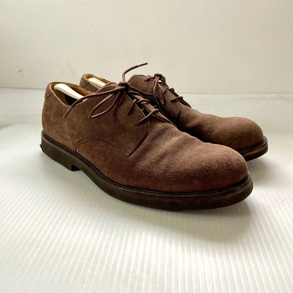 Jos A Bank‎ Brown Suede Leather Lace Up Oxford Shoes Mens 12M